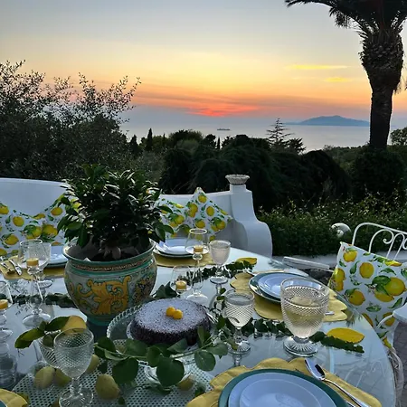 Villa Con Piscina Con 8 Matrimoniali Ad Anacapri, By La Canostra Capri